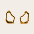 Aretes Orgánicos Dorados
