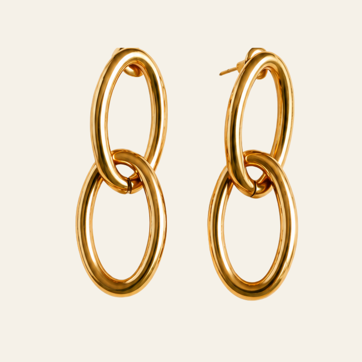 Statement Double Hoops