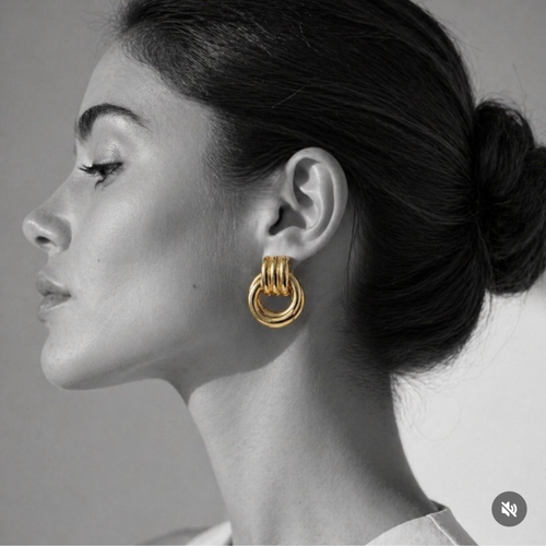 Golden Loop Studs